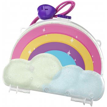Mattel Polly Pocket Tiny Power Rainbow Dream Purse Τρέντι Τσαντάκι Ουράνιο Τόξο GKJ63 / GKJ65 887961828634