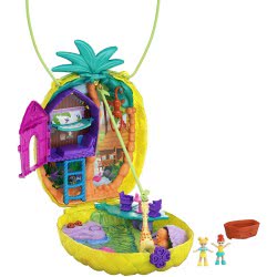 Mattel Polly Pocket Tropicool Pineapple Purse Τρέντι Τσαντάκι Ανανάς GKJ63 / GKJ64 887961828641