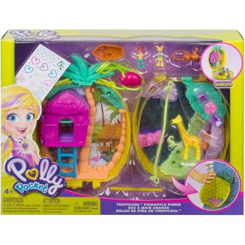 Mattel Polly Pocket Tropicool Pineapple Purse GKJ63 / GKJ64 887961828641