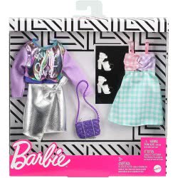 Mattel Barbie Fashions 2 Pack Clothing And Accessories FKT27 / GHX62 887961805345