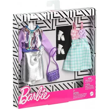 Mattel Barbie Fashions 2 Pack Clothing And Accessories FKT27 / GHX62 887961805345