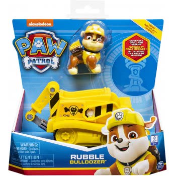 Spin Master Paw Patrol Rubble Bulldozer Vehicle With Collectible Figure 6052310 778988259924