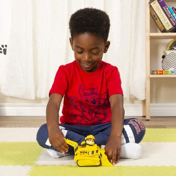 Spin Master Paw Patrol Rubble Bulldozer Vehicle With Collectible Figure 6052310 778988259924