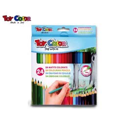 TOY COLOR Κραιγιον (Ξυλομπογιές) 24 Χρώματα 220.054 8015189000545