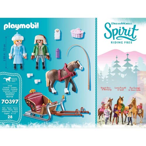 Playmobil Dreamworks Spirit Βόλτα Με Έλκηθρο 70397 4008789703972