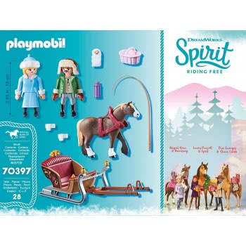 Playmobil Dreamworks Spirit Βόλτα Με Έλκηθρο 70397 4008789703972
