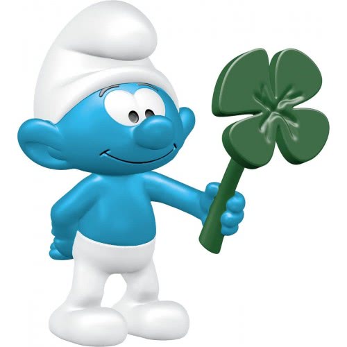 Schleich Smurf With Clover Leaf 20797 4055744012174