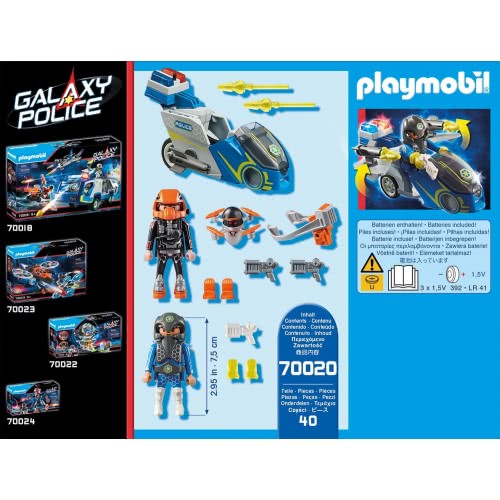 Playmobil Galaxy Police Μοτοσικλέτα 70020 4008789700209