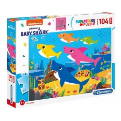 Clementoni Παιδικό Παζλ Color Baby Shark 104 Τμχ 1210-23751 8005125237517