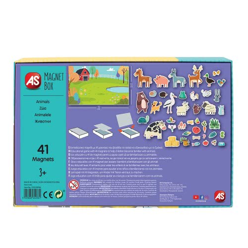 As company Magnet Box Animals 41 Educational Paper Magnets For Ages 3+ 1029-64036 5203068640361
