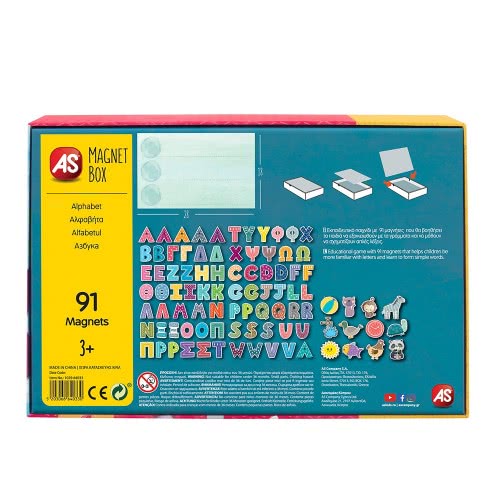As company Magnet Box Αλφαβήτα 91 Εκπαιδευτικοί Χάρτινοι Μαγνήτες Για 3+ Χρονών 1029-64033 5203068640330