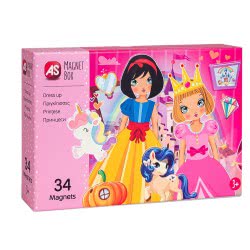 As company Magnet Box Princesses Dress Up Mix And Match 34 Educational Paper Magnets For Ages 3+ 1029-64038 5203068640385