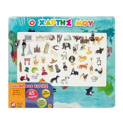 As company Magnet Box World Map 45 Educational Paper Magnets For Ages 3+ 1029-64049 5203068640491