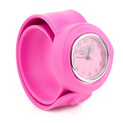 Wacky Watches Slapwatch Fast Fit Kids Childrens Silicone Watch Band Hot Pink 14482285 5060560822851