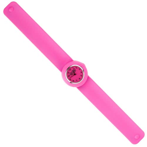 Wacky Watches Slapwatch Fast Fit Kids Childrens Silicone Watch Band Hot Pink 14482285 5060560822851