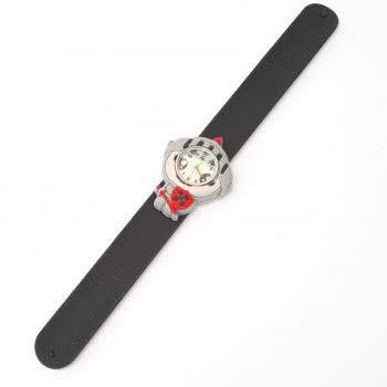 Wacky Watches Παιδικό Ρολόι Με Λουράκι Σιλικόνης Slap 3D Ιππότης Μαύρο 14482322 5060560823223