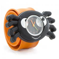 Wacky Watches Slapwatch Fast Fit Kids Childrens Silicone Watch Band Orange Spider 14482369 5060560823698