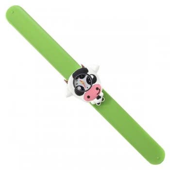Wacky Watches Παιδικό Ρολόι Με Λουράκι Σιλικόνης Slap 3D Αγελάδα Λευκή 14482317 5060560823179