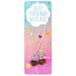 Gama Brands Best Friends Necklaces Multi Colour Split Heart 14482386 5060560823865