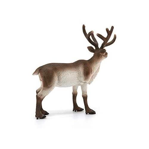 Figurine Schleich Renne - Collection Wild Life, Détaillée Et Peinte à La Main, Multicolore