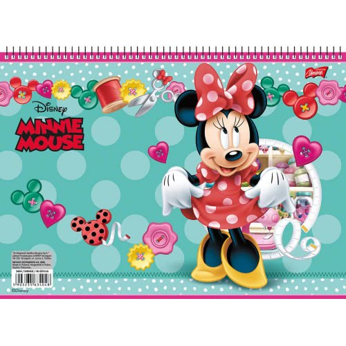 salko paper Μπλοκ Ζωγραφικής No 18 Minnie 40 Φύλλα 21X29 Εκ - 3 Σχέδια 3404 5903235634048