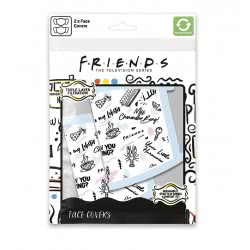 Pyramid International Face Covering (2 Pieces) Phrases (Friends) GP85574 5050293855745