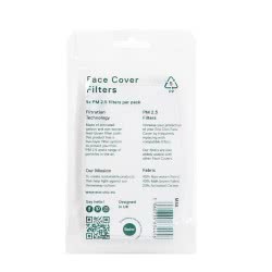 OEM Eco Chic Face Cover 5 Filters Set 12?8 Cm EC-M88 5060735634456