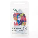 OEM Eco Chic Rainbow Stacking Cats Recycled Mini Face Cover EC-M82 5060735634517