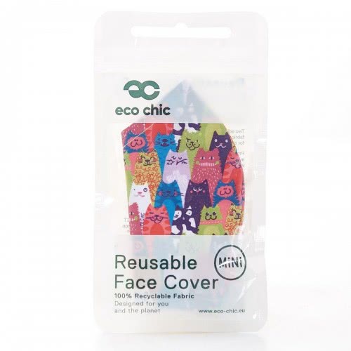 OEM Μάσκα Προσώπου Eco Chic Μίνι Γάτες Σε Στοίβαξη EC-M82 5060735634517