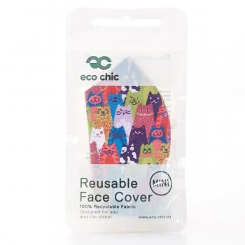OEM Μάσκα Προσώπου Eco Chic Μίνι Γάτες Σε Στοίβαξη EC-M82 5060735634517