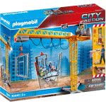 Playmobil Ανυψωτικός Γερανός Βαρέως Τύπου Με Τηλεχειριστήριο Και Σκαλωσιές 70441 4008789704412