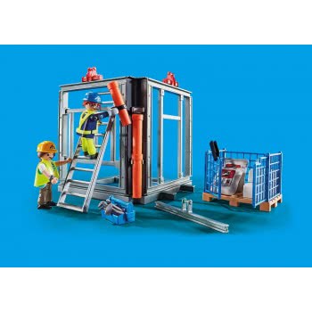 Playmobil Ανυψωτικός Γερανός Βαρέως Τύπου Με Τηλεχειριστήριο Και Σκαλωσιές 70441 4008789704412