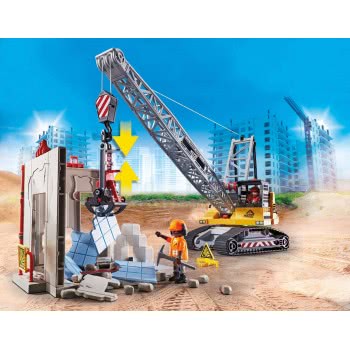 Playmobil Demolition Crane With Working Winch 70442 4008789704429