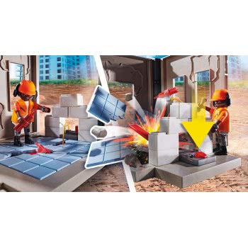 Playmobil Γερανός Κατεδάφισης Με Ερπύστριες Και Δομικά Στοιχεία 70442 4008789704429