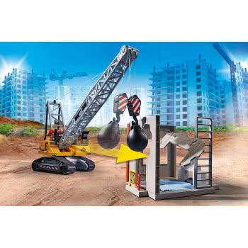 Playmobil Demolition Crane With Working Winch 70442 4008789704429
