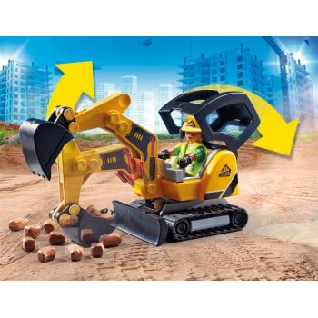 Playmobil Small Excavator With Movable Bucket 70443 4008789704436