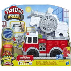 Hasbro Play-Doh Wheels Fire Truck Toy With 5 Non-Toxic Colours E6103 5010993597338