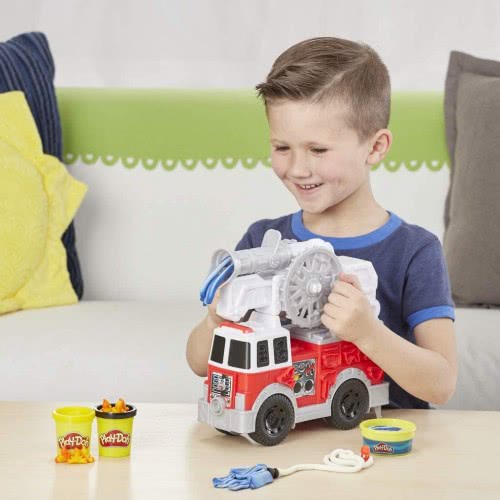 Hasbro Play-Doh Wheels Πυροσβεστικό Όχημα Με 5 Μη-Τοξικά Χρώματα E6103 5010993597338