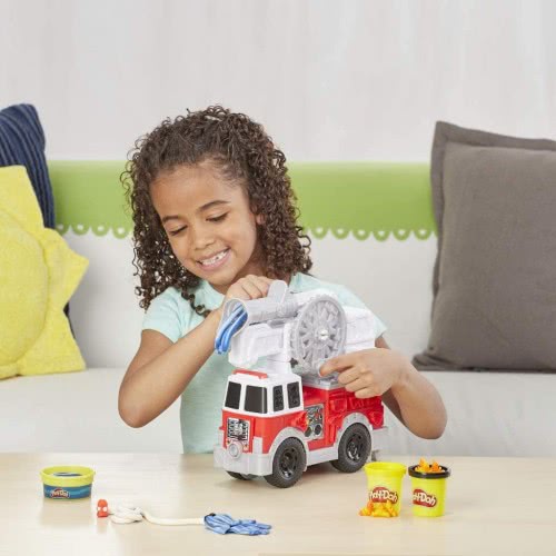 Hasbro Play-Doh Wheels Πυροσβεστικό Όχημα Με 5 Μη-Τοξικά Χρώματα E6103 5010993597338