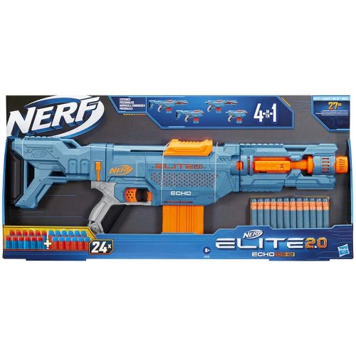 Hasbro Nerf Elite 2.0 Echo Cs-10 Blaster – 24 Official Nerf Darts E9533 5010993729173