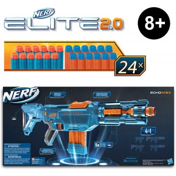 Hasbro Nerf Elite 2.0 Echo Cs-10 Blaster – 24 Official Nerf Darts E9533 5010993729173