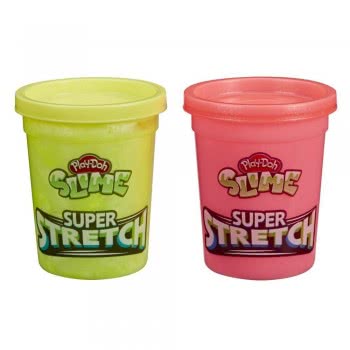 Hasbro Play-Doh Super Stretch Yellow And Red Pack E9444 / E9445 5010993768561