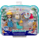 Mattel Enchantimals Snowman Face-Off With Sharlotte Squirrel Και Walnut Dolls Ζωάκι GJX35 / GNP16 887961875249