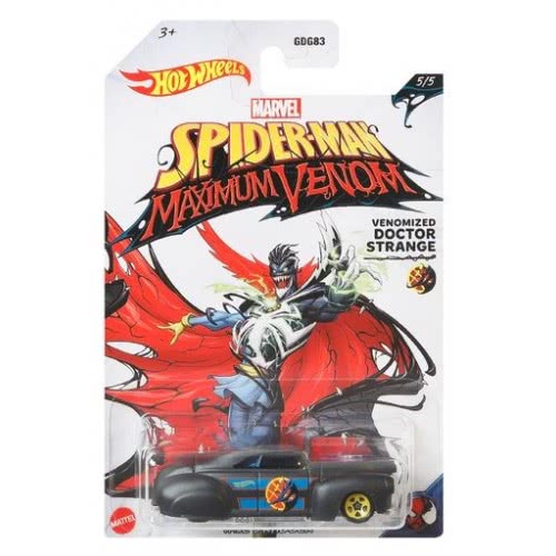 Mattel Hot Wheels 1:64 Marvel Spiderman Ultimate Venom Venomized Doctor Strange GDG83 / GJV27 887961818277