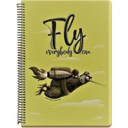 A&G PAPER Τετράδιο Fly Σπιραλ 3 Θέματα Α4 90 Φύλλα 34702 5203296347025