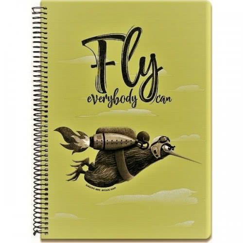 A&G PAPER Τετράδιο Fly Σπιραλ 3 Θέματα Α4 90 Φύλλα 34702 5203296347025