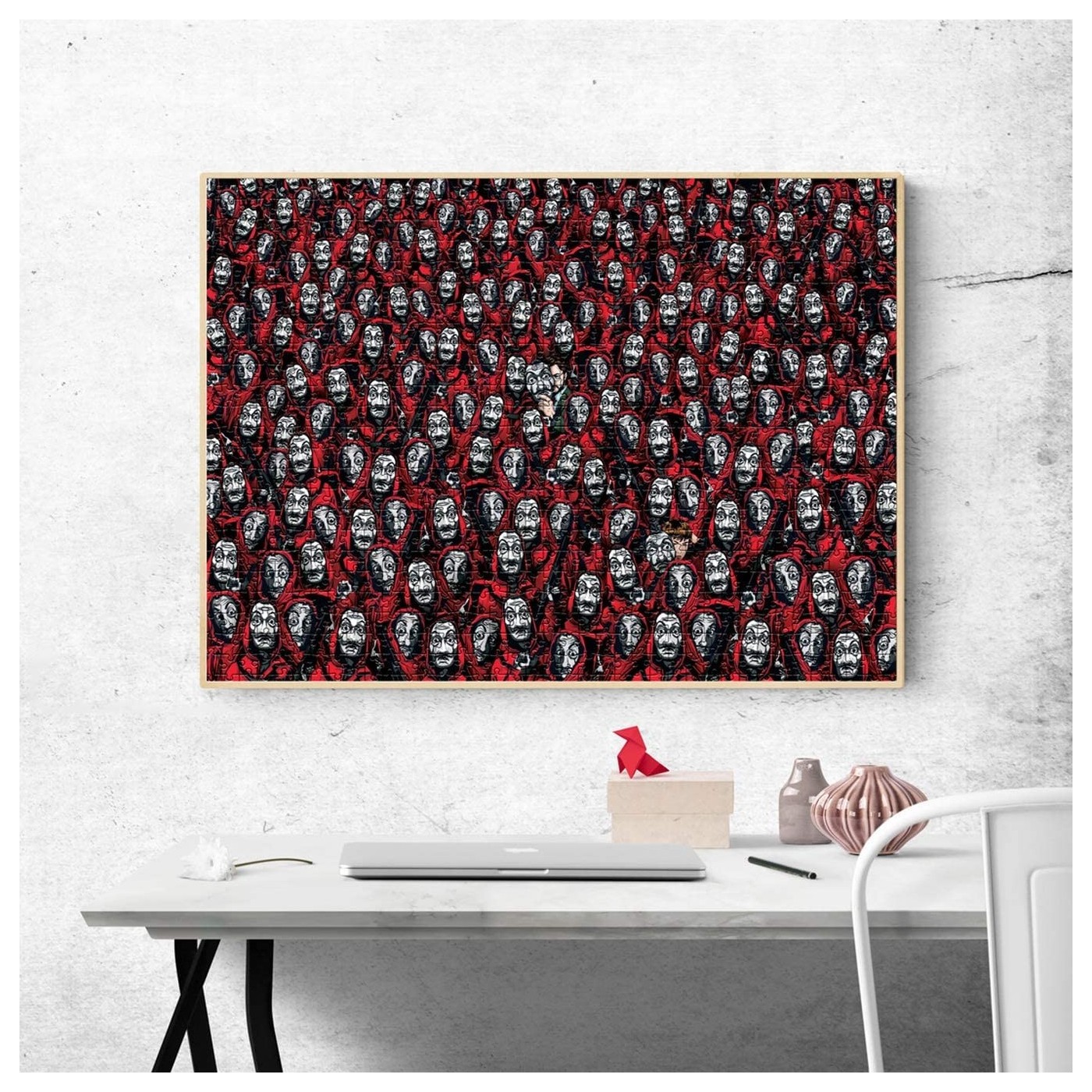 Clementoni - Puzzle La Casa de Papel 1000 Pieces Money Heist-1000 Made in Italy, 1000 Pieces, TV Series, Netflix, Famous Movies, Fun for Adults, Multicoloured, Medium, 39654, Jigsaw Puzzles - Canada