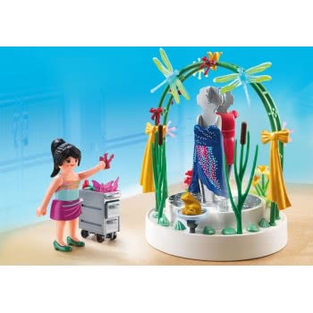 Playmobil Διακοσμήτρια Με LED Βιτρίνα Ρούχων 5489 4008789054890