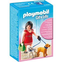 Playmobil Κυρία Με Δύο Σκυλάκια 5490 4008789054906