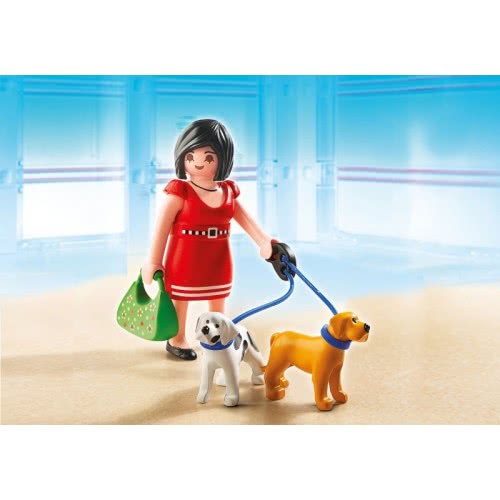 Playmobil Κυρία Με Δύο Σκυλάκια 5490 4008789054906